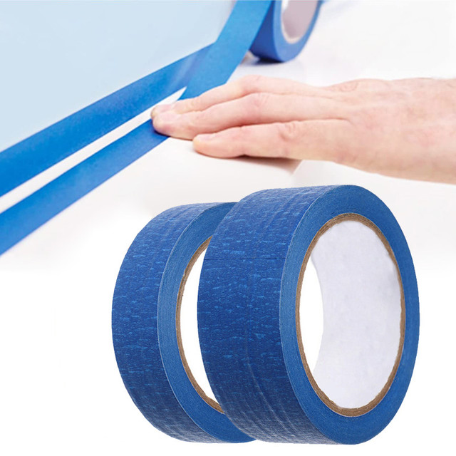 20M Blue Painter Masking Tape For Painting Edges Trim Wall Ceiling  Finishing Clean Release Trim Edge